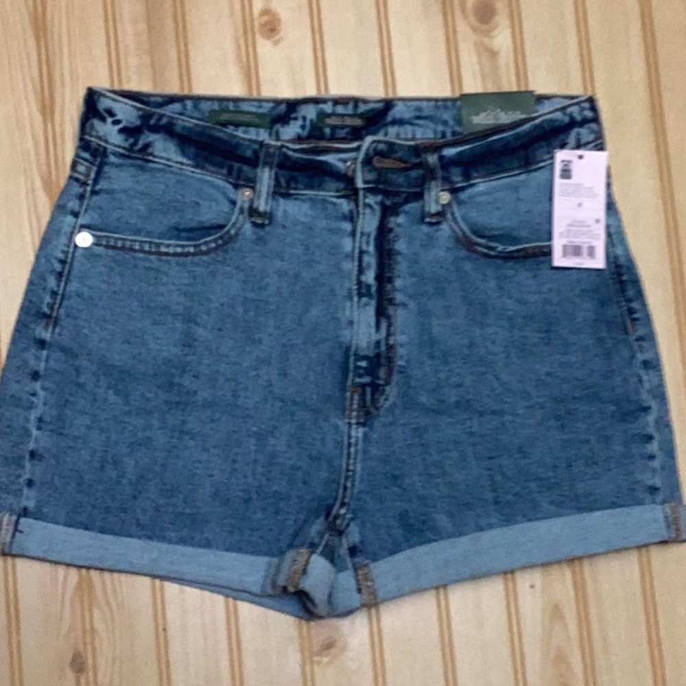 Wild Fable Blue Jean‎ Denim Highest Rise  Mom Shorts 29” Waist Size 8 NWT